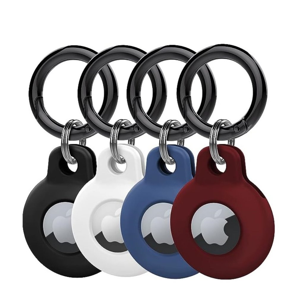 Kanya Silicone Case Compatible with AirTag, 4 Pack Soft Anti-Scratch